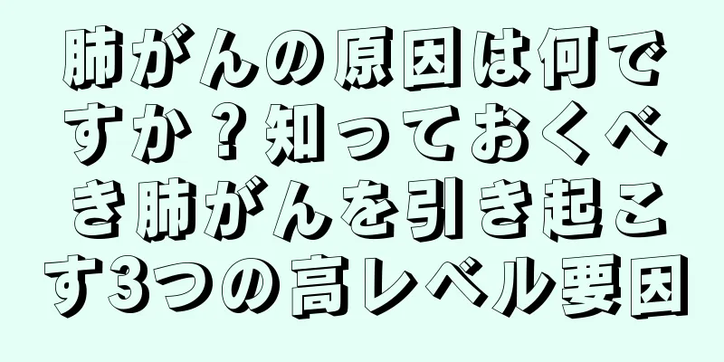 肺がんの原因は何ですか？知っておくべき肺がんを引き起こす3つの高レベル要因