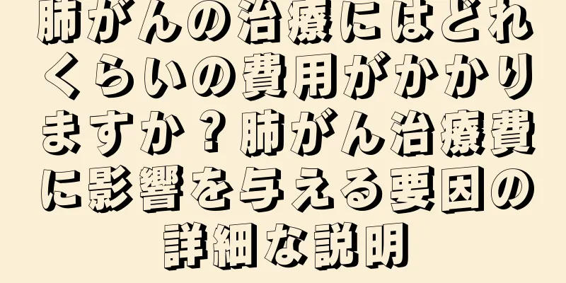 肺がんの治療にはどれくらいの費用がかかりますか？肺がん治療費に影響を与える要因の詳細な説明