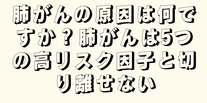 肺がんの原因は何ですか？肺がんは5つの高リスク因子と切り離せない