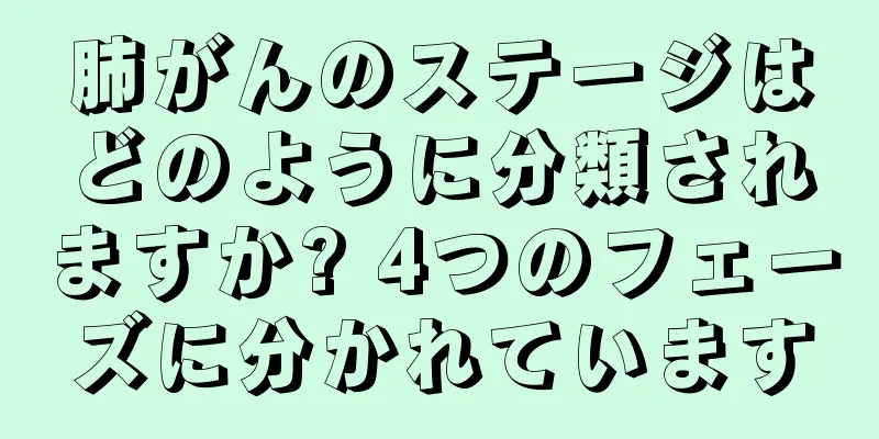 肺がんのステージはどのように分類されますか? 4つのフェーズに分かれています