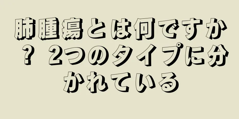 肺腫瘍とは何ですか？ 2つのタイプに分かれている