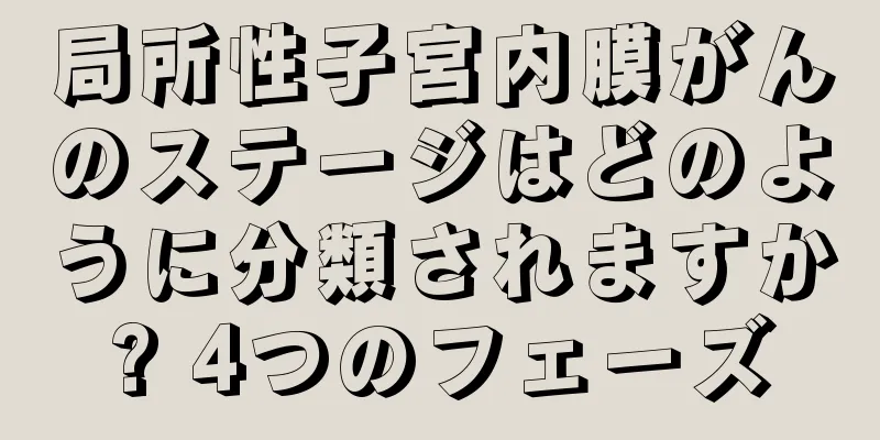 局所性子宮内膜がんのステージはどのように分類されますか? 4つのフェーズ