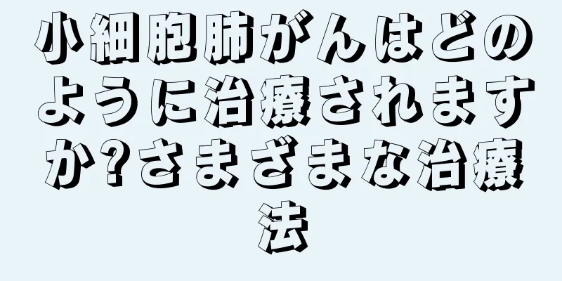小細胞肺がんはどのように治療されますか?さまざまな治療法
