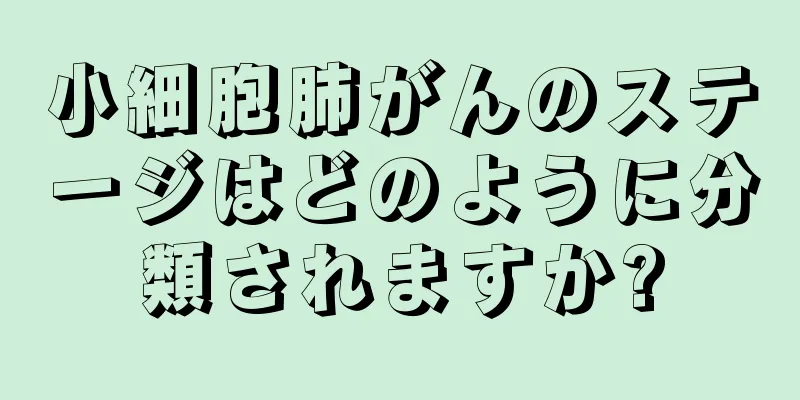 小細胞肺がんのステージはどのように分類されますか?