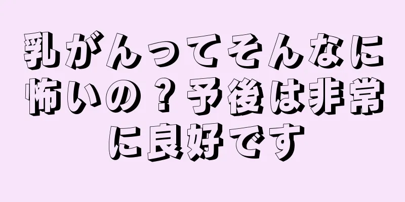 乳がんってそんなに怖いの？予後は非常に良好です