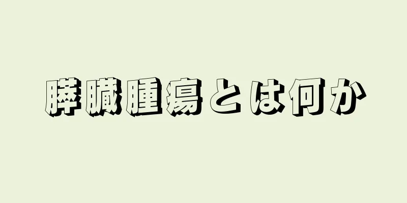膵臓腫瘍とは何か