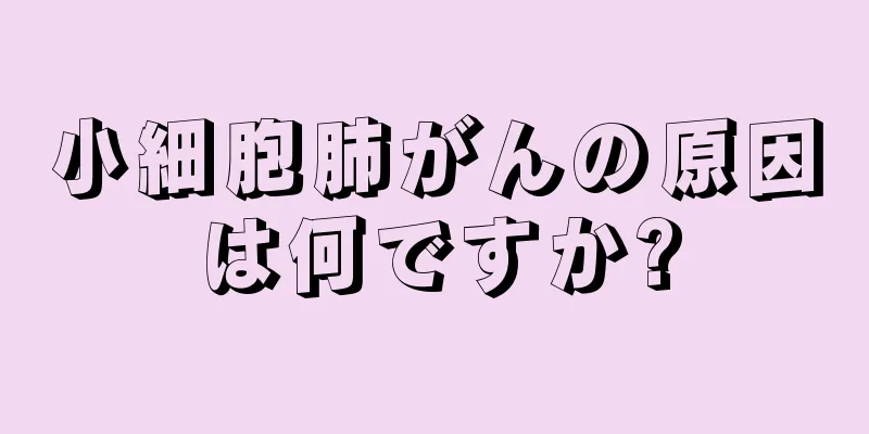 小細胞肺がんの原因は何ですか?