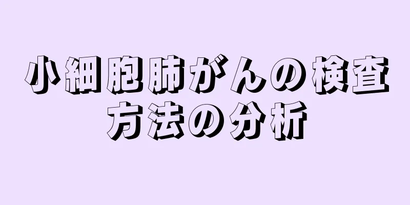 小細胞肺がんの検査方法の分析