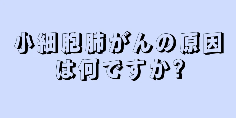 小細胞肺がんの原因は何ですか?