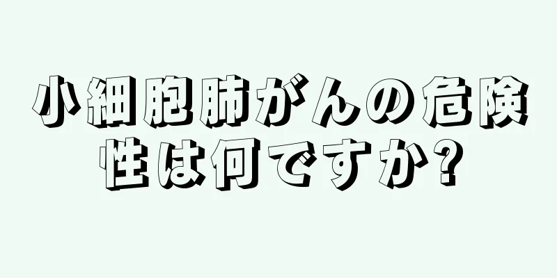 小細胞肺がんの危険性は何ですか?