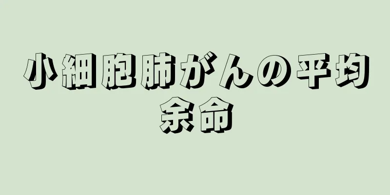 小細胞肺がんの平均余命