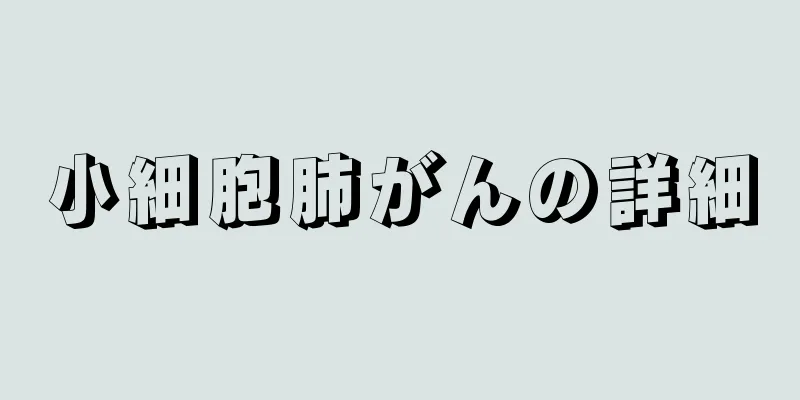 小細胞肺がんの詳細