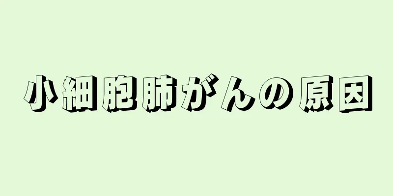 小細胞肺がんの原因
