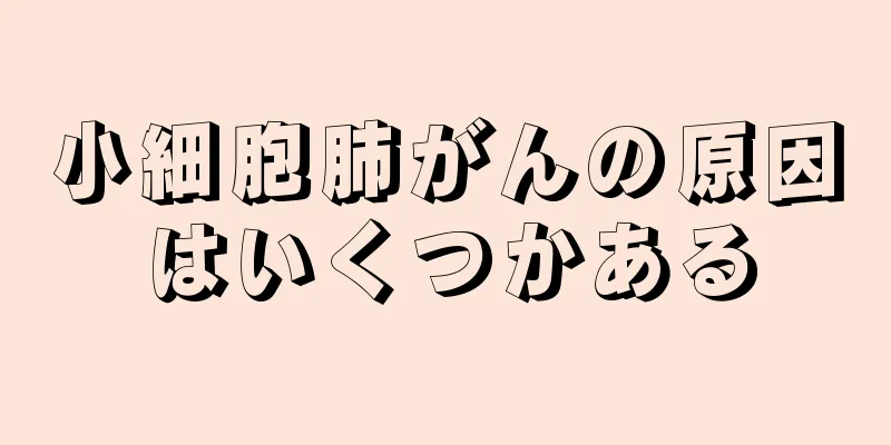 小細胞肺がんの原因はいくつかある