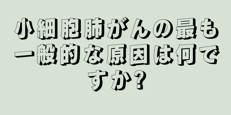 小細胞肺がんの最も一般的な原因は何ですか?