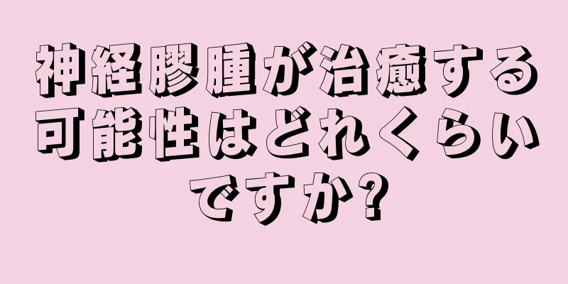神経膠腫が治癒する可能性はどれくらいですか?