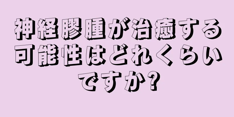 神経膠腫が治癒する可能性はどれくらいですか?