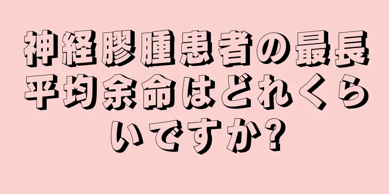 神経膠腫患者の最長平均余命はどれくらいですか?
