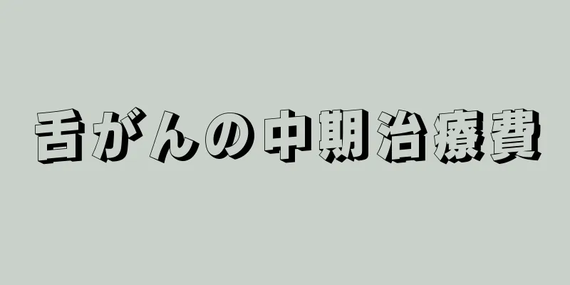舌がんの中期治療費