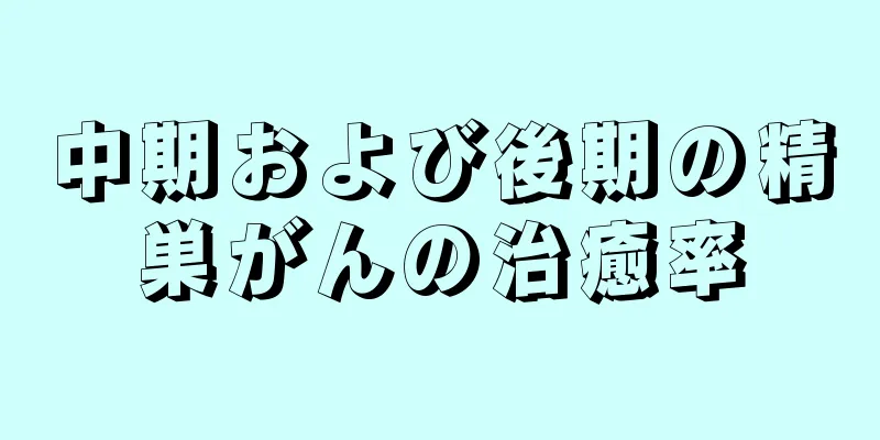 中期および後期の精巣がんの治癒率
