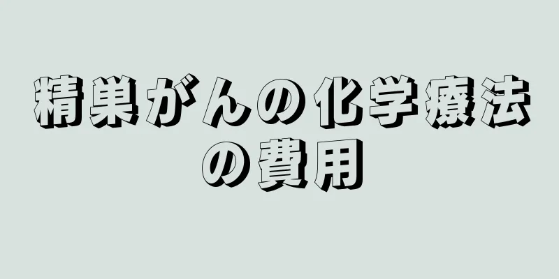 精巣がんの化学療法の費用