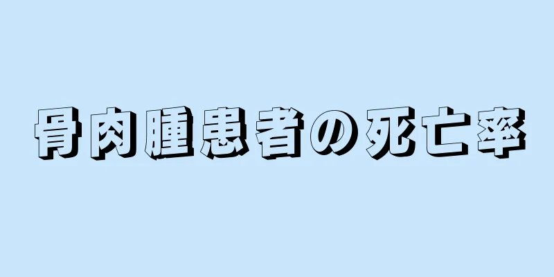 骨肉腫患者の死亡率