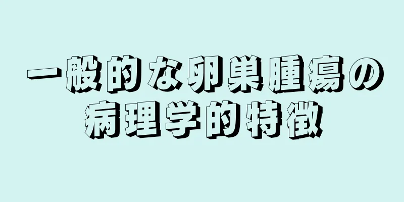 一般的な卵巣腫瘍の病理学的特徴