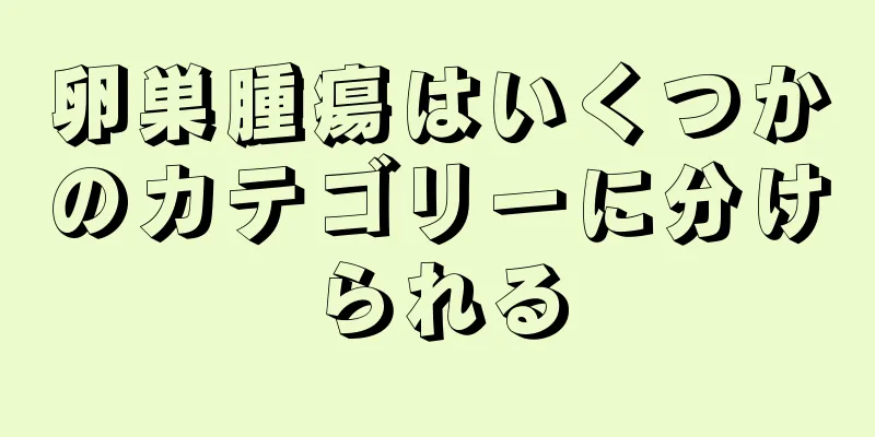 卵巣腫瘍はいくつかのカテゴリーに分けられる