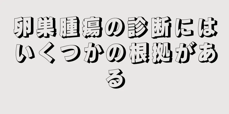 卵巣腫瘍の診断にはいくつかの根拠がある
