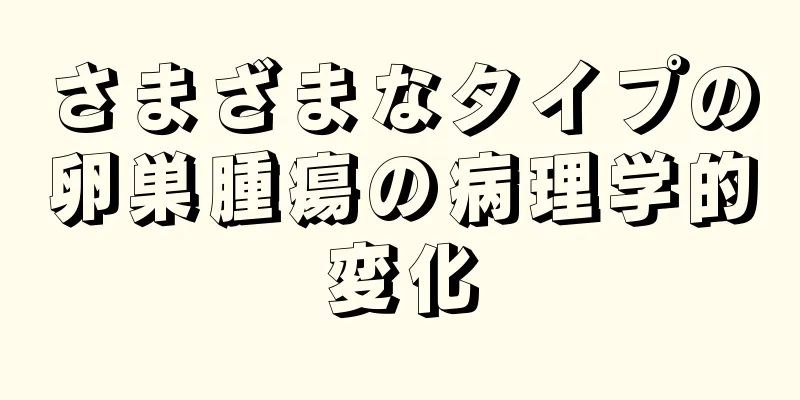 さまざまなタイプの卵巣腫瘍の病理学的変化