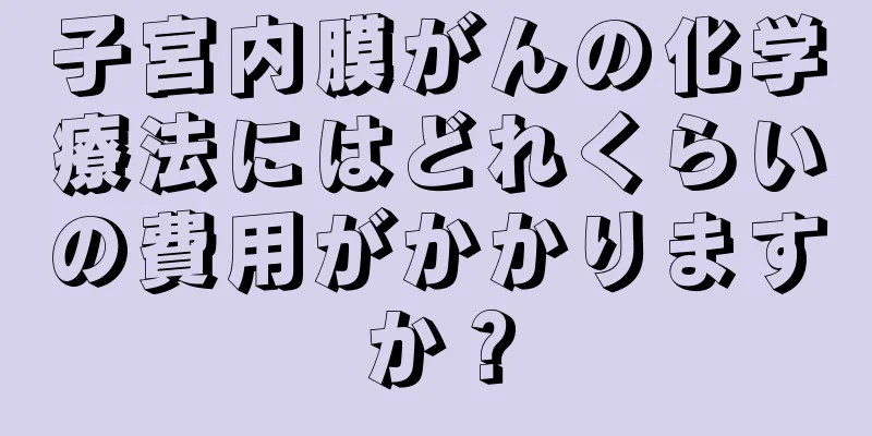 子宮内膜がんの化学療法にはどれくらいの費用がかかりますか？