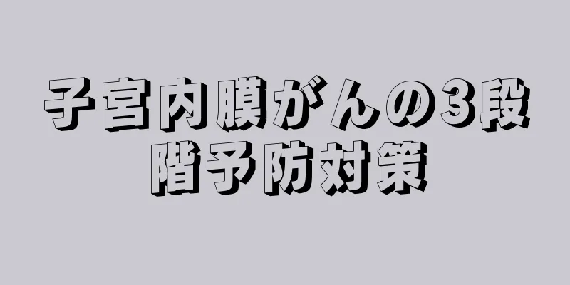 子宮内膜がんの3段階予防対策