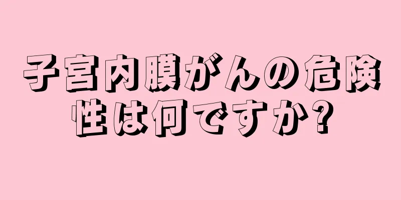子宮内膜がんの危険性は何ですか?