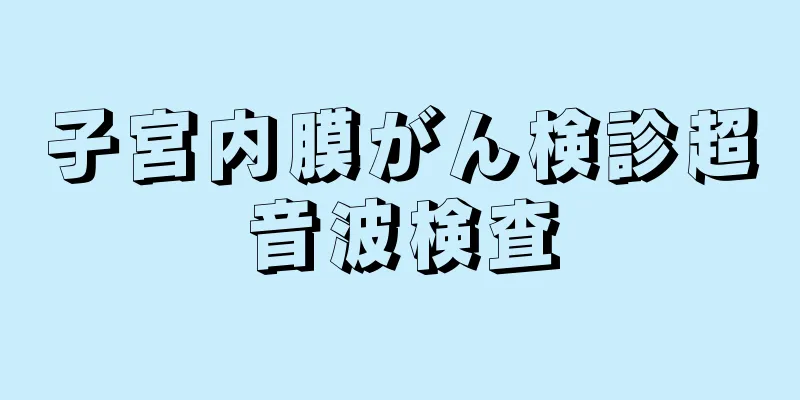 子宮内膜がん検診超音波検査