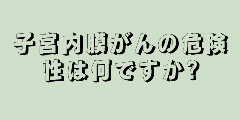 子宮内膜がんの危険性は何ですか?