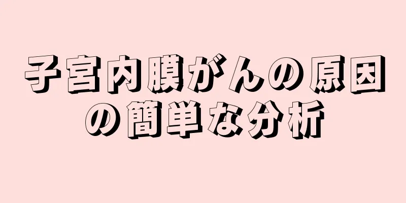 子宮内膜がんの原因の簡単な分析