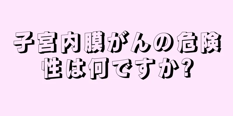 子宮内膜がんの危険性は何ですか?