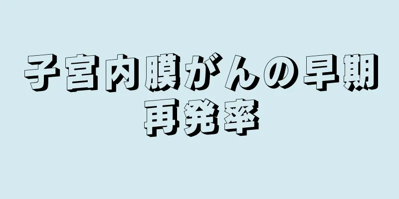 子宮内膜がんの早期再発率