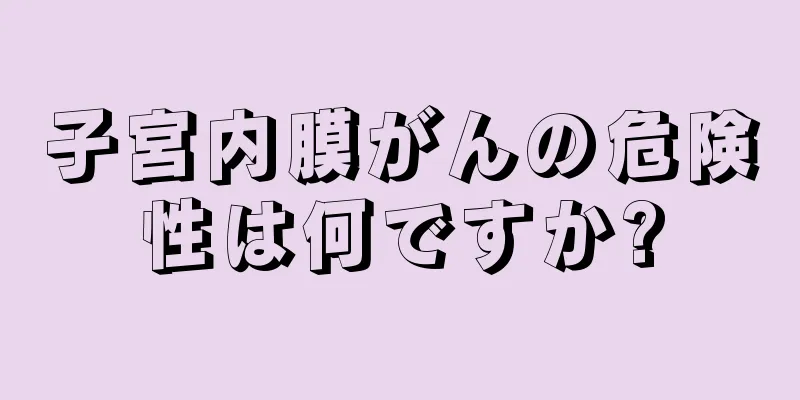 子宮内膜がんの危険性は何ですか?