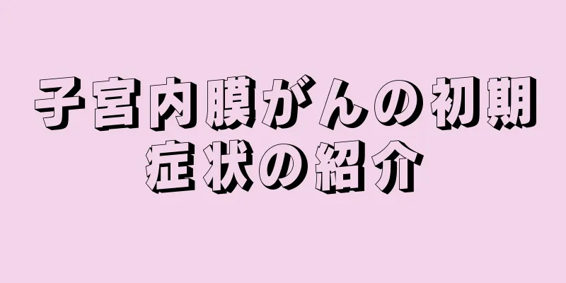 子宮内膜がんの初期症状の紹介