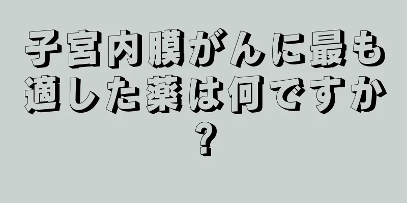 子宮内膜がんに最も適した薬は何ですか?