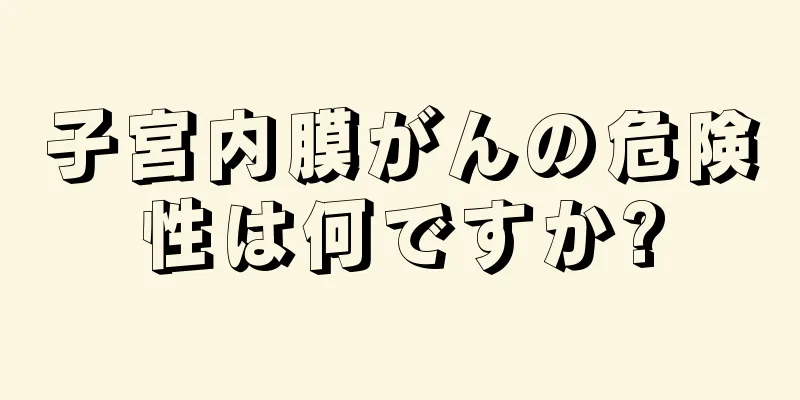 子宮内膜がんの危険性は何ですか?