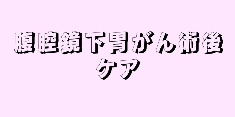 腹腔鏡下胃がん術後ケア