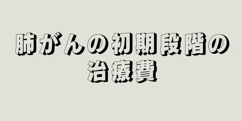 肺がんの初期段階の治療費