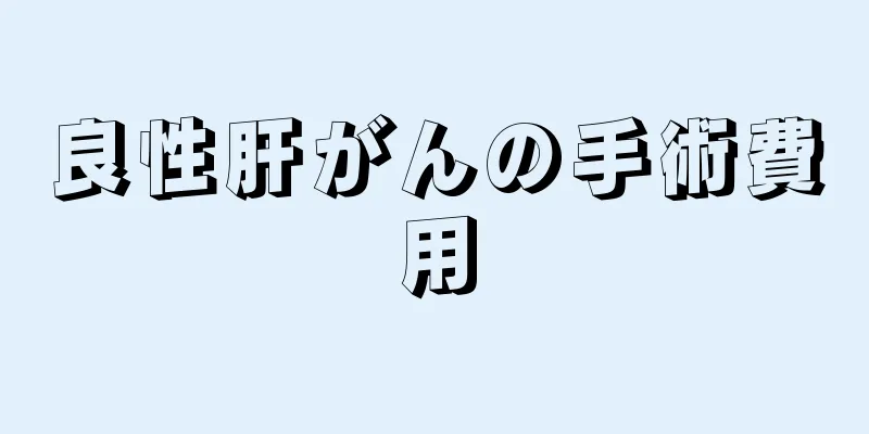 良性肝がんの手術費用