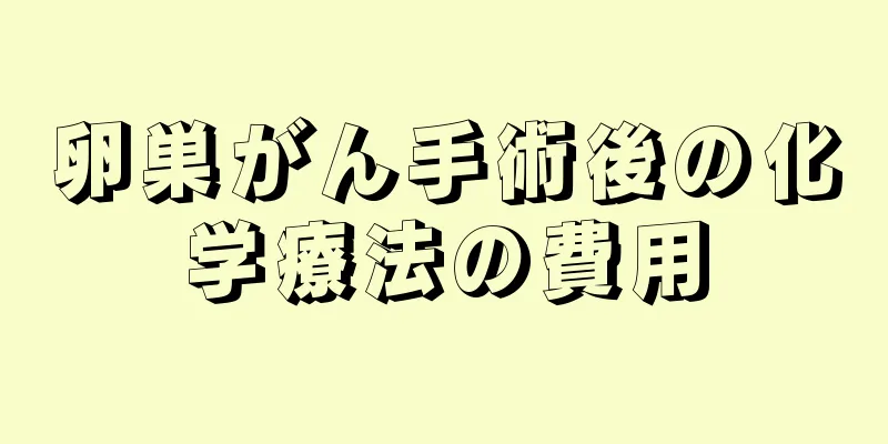 卵巣がん手術後の化学療法の費用