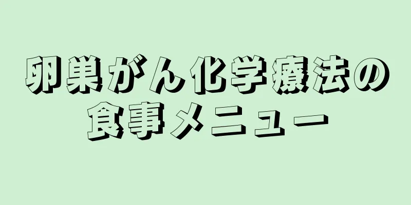 卵巣がん化学療法の食事メニュー