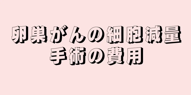 卵巣がんの細胞減量手術の費用