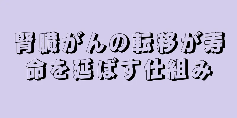 腎臓がんの転移が寿命を延ばす仕組み
