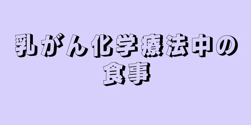 乳がん化学療法中の食事